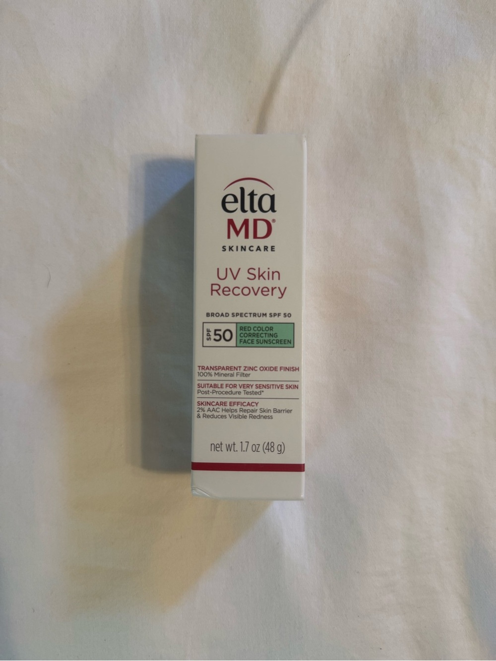 EltaMD UV Skin Recovery SPF 50 - White and Red Packaging